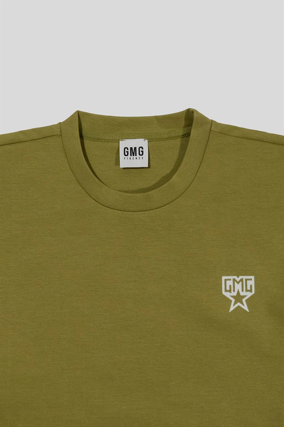Bisiklet Yaka Sırtı Flok Göğsü Yıldız Baskılı Erkek Sweatshirt