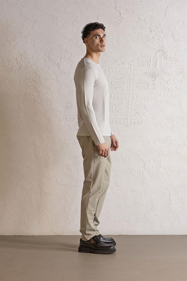 Bisiklet Yaka Slim Fit Erkek Kazak
