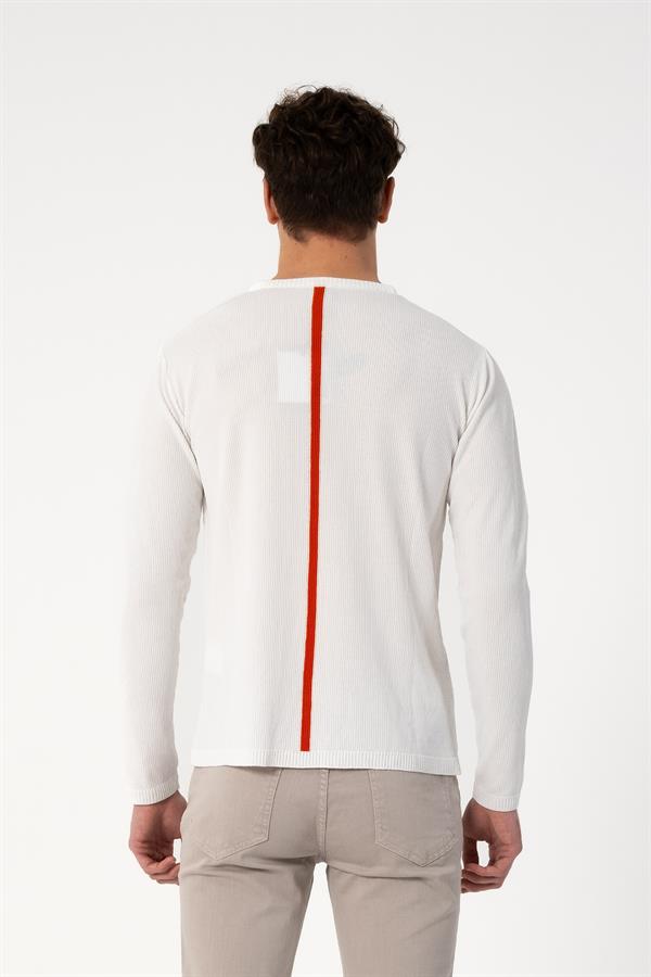 Bisiklet Yaka Slim Fit Erkek Kazak