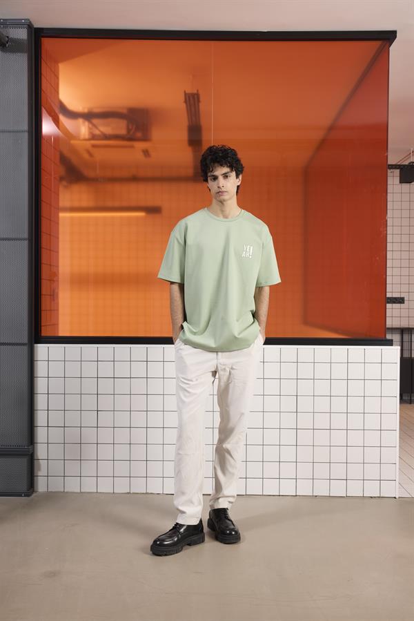 GMG Firenze-Bisiklet Yaka Yeah Baskılı Erkek T Shirt-Summer'25-10-Milagron.com