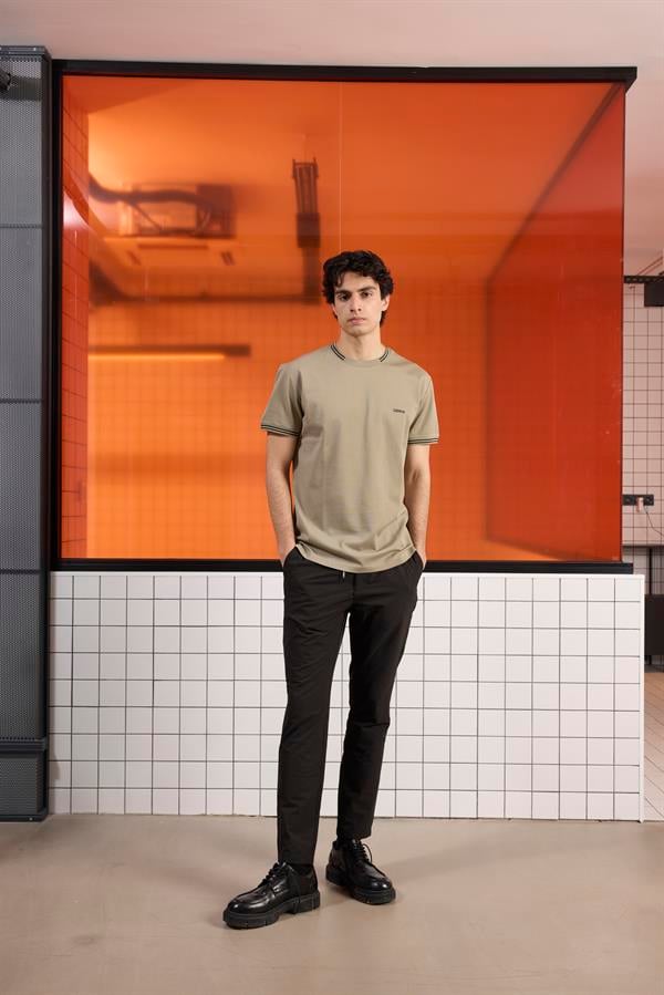 GMG Firenze-Bisiklet Yaka çizgi Detaylı Pike T Shirt-Summer'25-1-Milagron.com