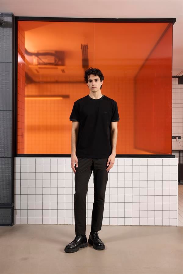 GMG Firenze-Bisiklet Yaka çizgi Detaylı Pike T Shirt-Summer'25-8-Milagron.com