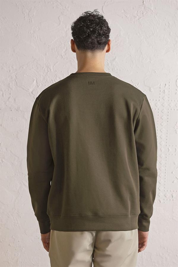 GMG Firenze-Bisiklet Yaka önü Dalga Baskılı Erkek Sweatshirt-SWEATSHIRT-5-Milagron.com