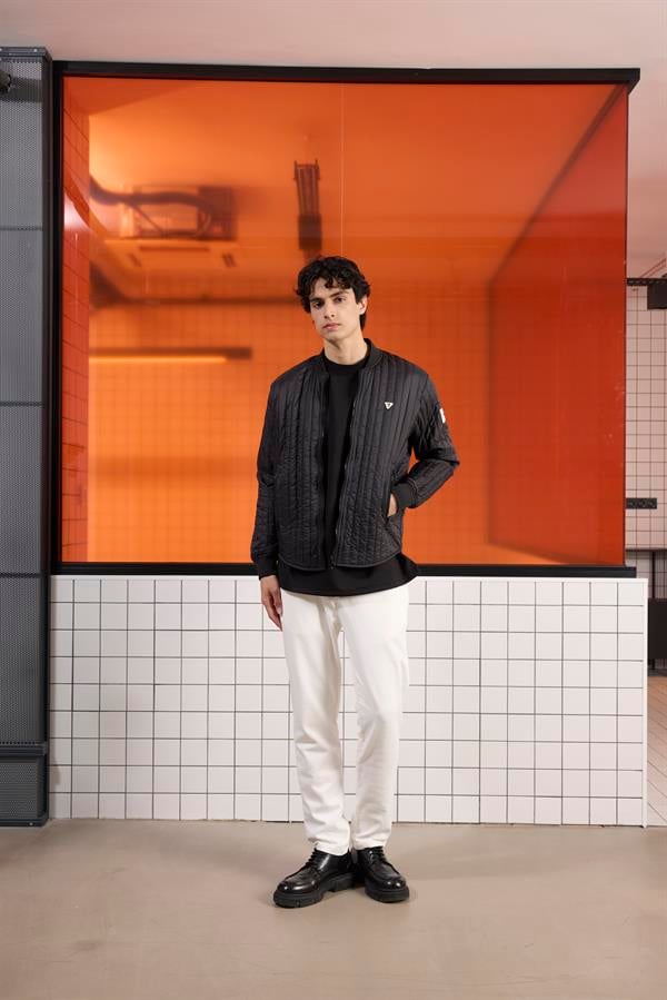 GMG Firenze-Bomber Yaka Kapitone Erkek Mont-MONT-10-Milagron.com
