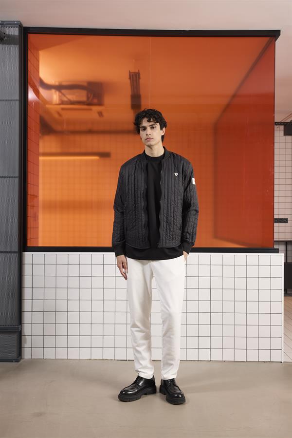 GMG Firenze-Bomber Yaka Kapitone Erkek Mont-MONT-9-Milagron.com