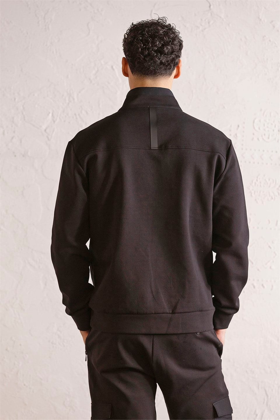 GMG Firenze-Dik Yaka Fermuar Ve Çıtçıt Detaylı Erkek Sweatshirt-Sweatshirts & Hoodies-5-Milagron.com