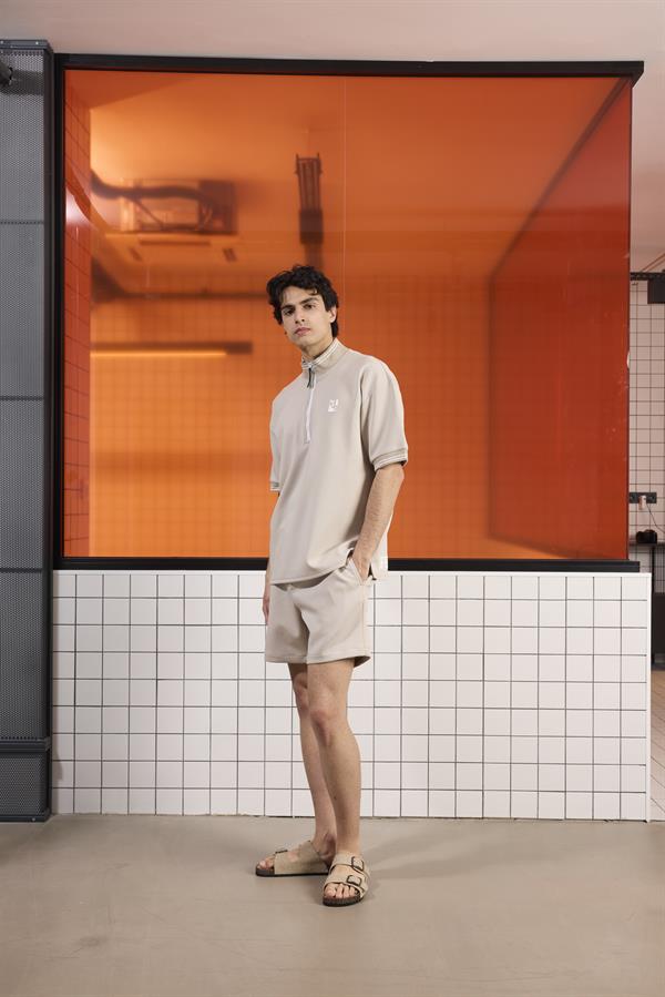 GMG Firenze-Dik Yaka Pamuklu Regular Fit Erkek T Shirt-KISA KOL-3-Milagron.com