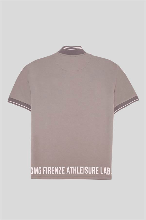 GMG Firenze-Dik Yaka Pamuklu Regular Fit Erkek T Shirt-KISA KOL-7-Milagron.com