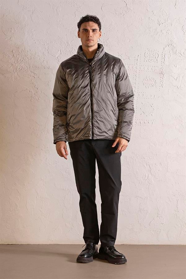 GMG Firenze-Dik Yaka çift Taraflı Basic Erkek Mont-MONT-19-Milagron.com