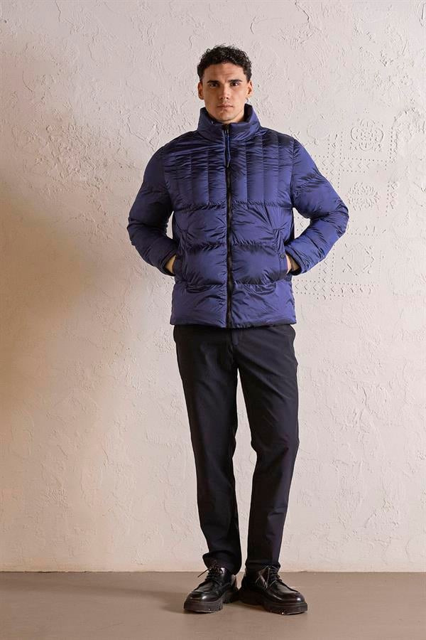 GMG Firenze-Dik Yaka çift Taraflı Basic Erkek Mont-MONT-8-Milagron.com