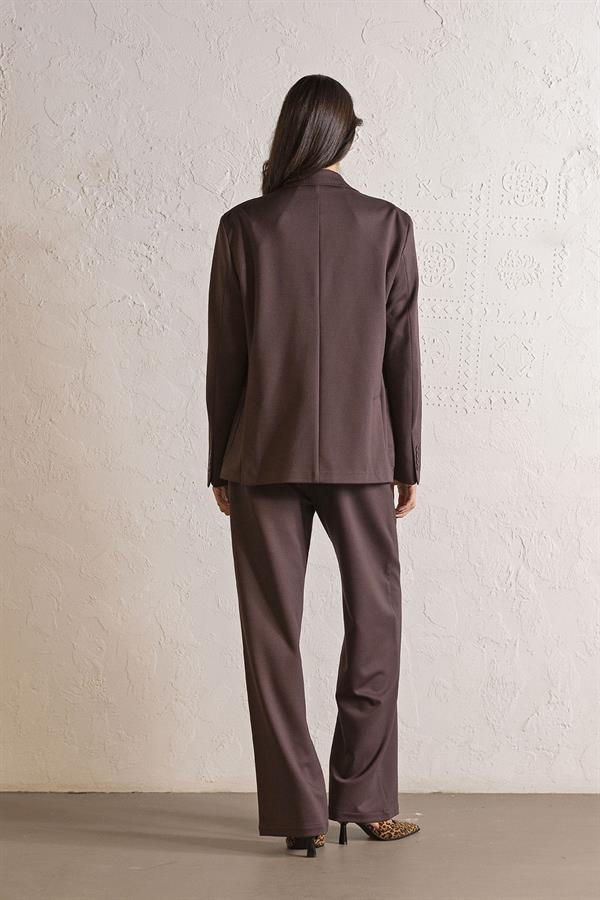 GMG Firenze-Düğme Detaylı Cepli Kadın Ceket-BLAZER CEKET-3-Milagron.com