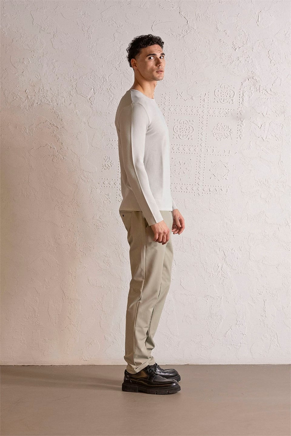GMG Firenze-Bisiklet Yaka Slim Fit Erkek Kazak-Winter'26-2-Milagron.com