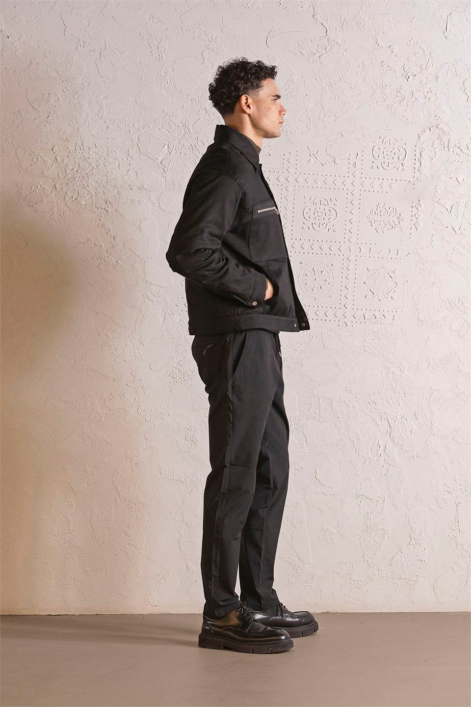 GMG Firenze-Çıtçıt Tasarımlı Cepleri Fermuarlı Erkek Mont-PARKA-2-Milagron.com