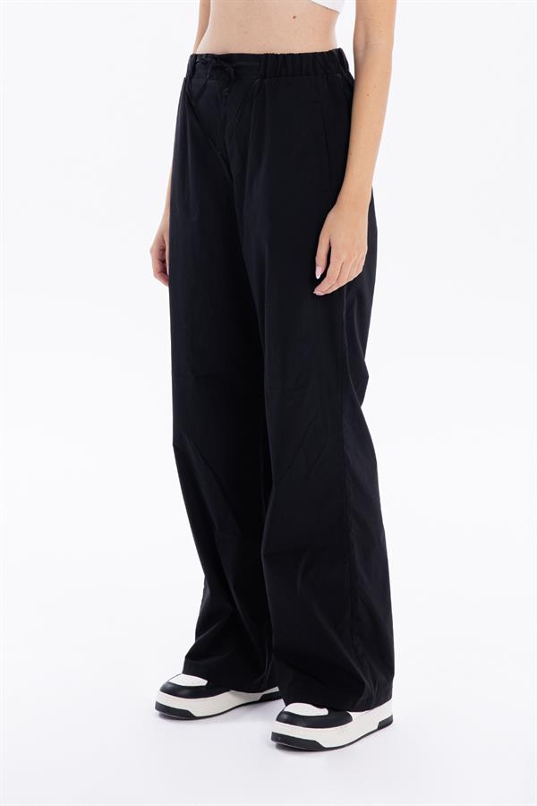 GMG Firenze-Gofre Desenli Bağcıklı Regular Kadın Dokuma Pantolon-//Özel Fi̇yatlar-17-Milagron.com