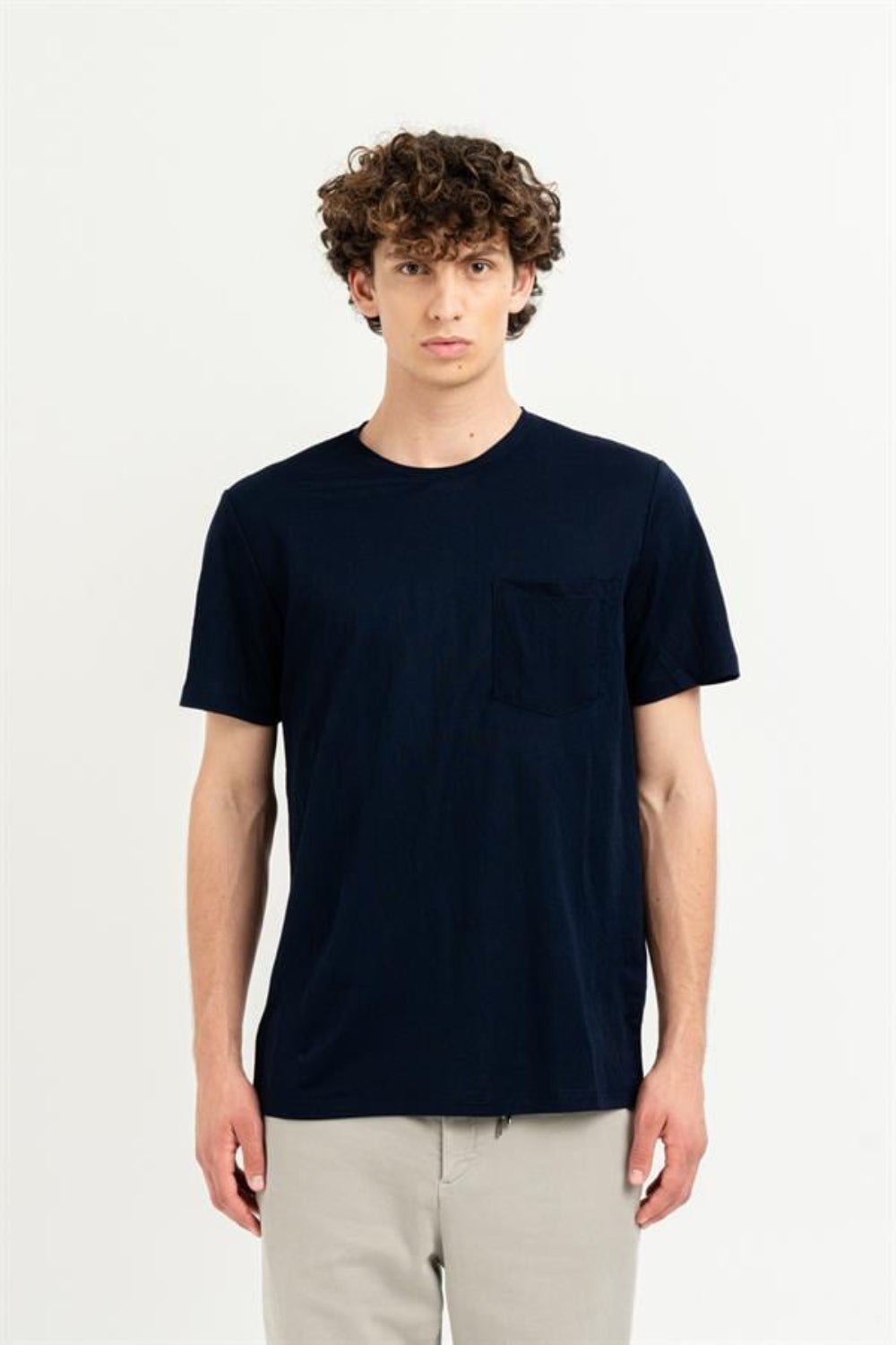 GMG Firenze-Göğüs Cepli Bisiklet Yaka Slim Fit T-Shirt-T-Shirts-1-Milagron.com