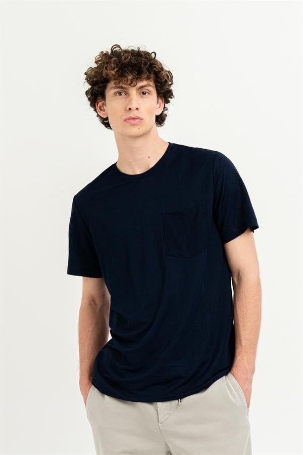 GMG Firenze-Göğüs Cepli Bisiklet Yaka Slim Fit T-Shirt-T-Shirts-2-Milagron.com