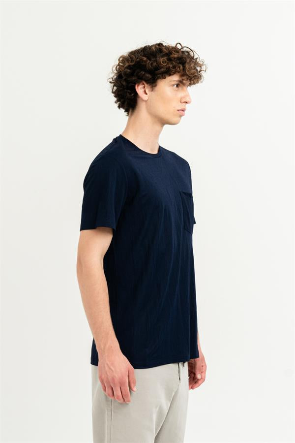 GMG Firenze-Göğüs Cepli Bisiklet Yaka Slim Fit T-Shirt-T-Shirts-4-Milagron.com