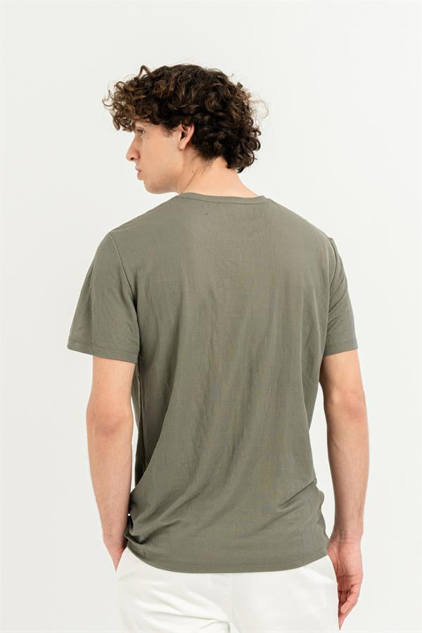 GMG Firenze-Göğüs Cepli Bisiklet Yaka Slim Fit T-Shirt-T-Shirts-5-Milagron.com