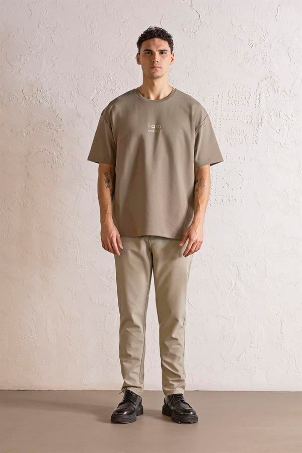 GMG Firenze-I Am Another Baskılı Oversize Erkek T Shirt-KISA KOL-1-Milagron.com