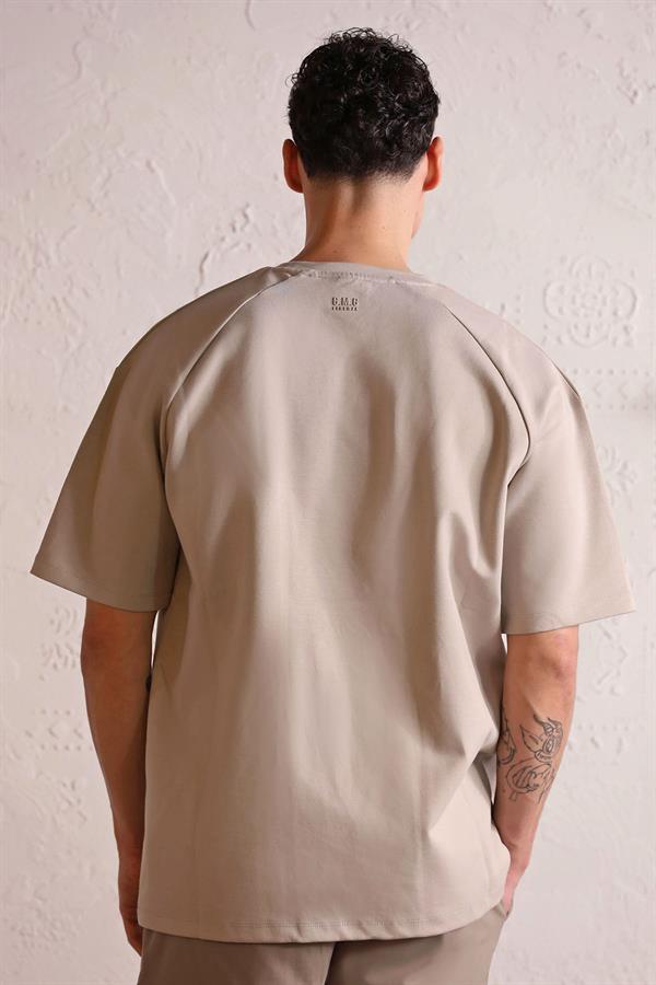 GMG Firenze-I Am Another Baskılı Oversize Erkek T Shirt-KISA KOL-15-Milagron.com