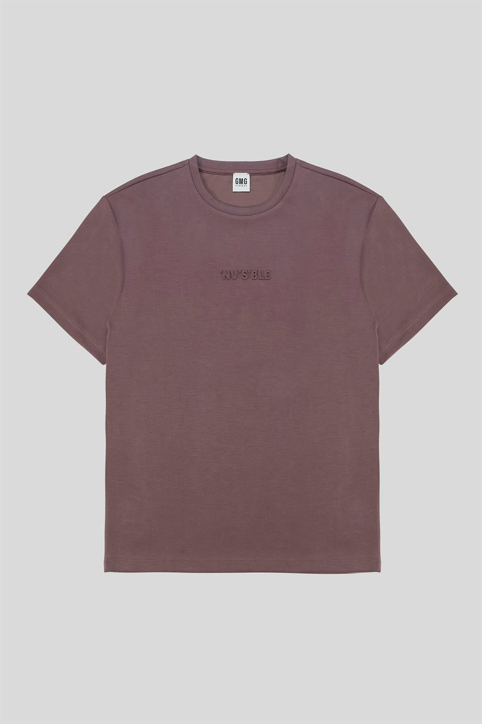 Kabartma Baskılı Modal Erkek T-Shirt