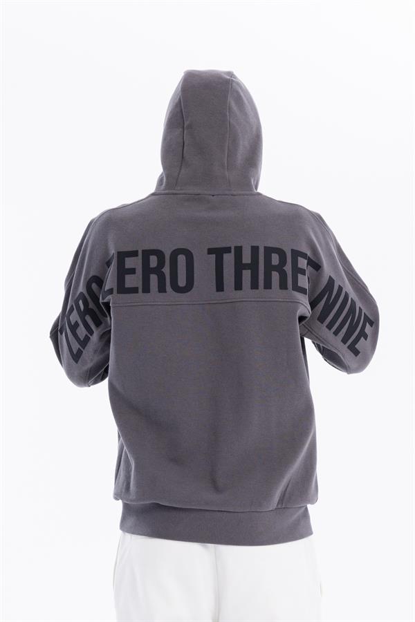 GMG Firenze-Kapüşonlu Sırtı Zero Baskılı Diagonel Sweatshirt-SWEATSHIRT-3-Milagron.com