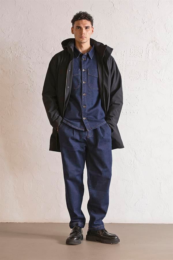 GMG Firenze-Kapüşonlu çıtçıt Detaylı Casual Erkek Kaban-KABAN-7-Milagron.com