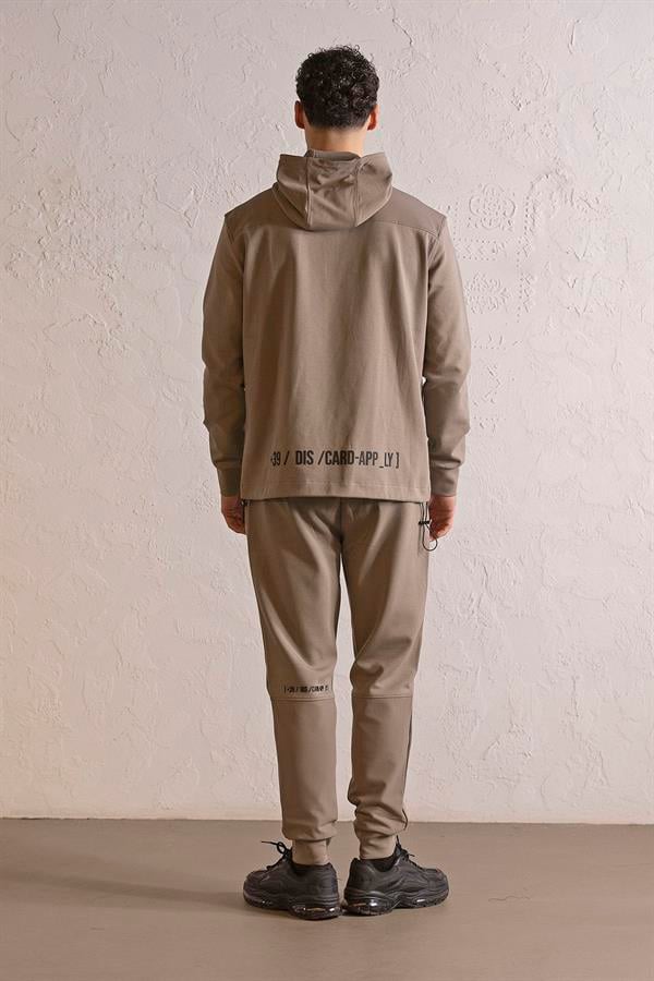 GMG Firenze-Kapüşonlu çıtçıt Ve Fermuar Detaylı Kanguru Cepli Erkek Sweatshirt-SWEATSHIRT-3-Milagron.com