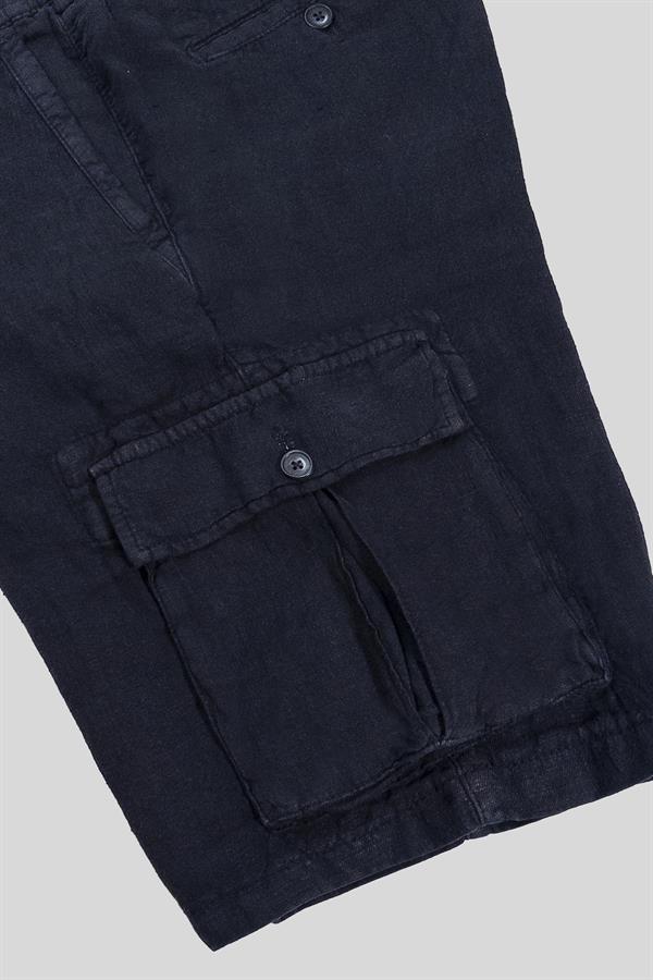 GMG Firenze-Kargo Model %100 Keten Erkek şort-Şort-13-Milagron.com