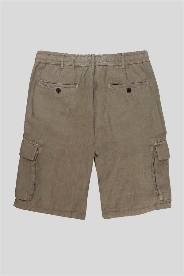 GMG Firenze-Kargo Model %100 Keten Erkek şort-Şort-8-Milagron.com