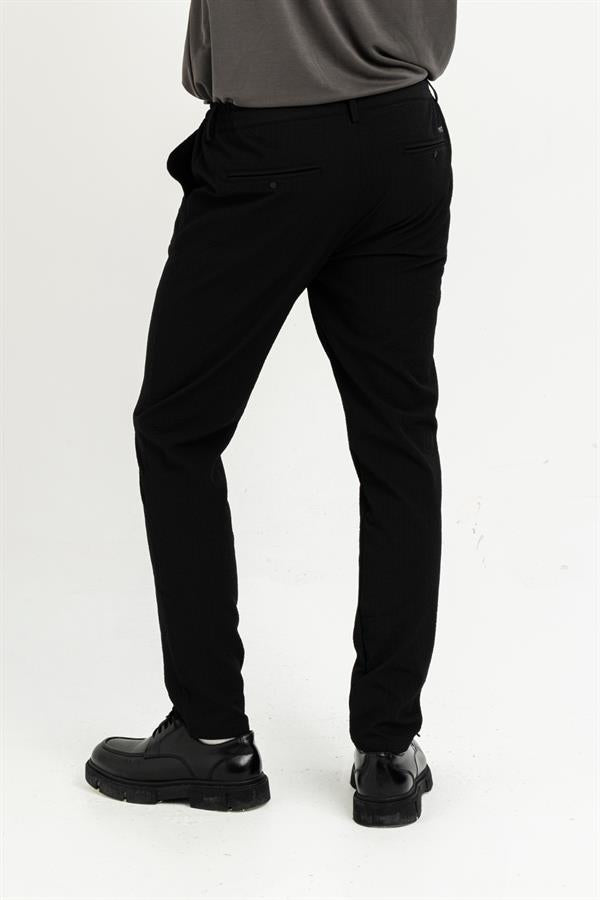 GMG Firenze-Kemeri Lastiki Arka Cebi Tek Fleto Teknik Jogger Slim Fit Erkek Pantolon-Pantolon-6-Milagron.com