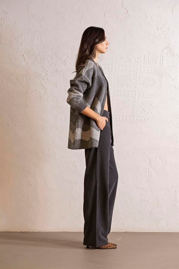 GMG Firenze-Oversize Desenli Kadın Hırka-HIRKA-4-Milagron.com