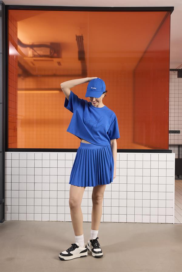 GMG Firenze-Pileli Kadın Şort Etek-Etek-2-Milagron.com