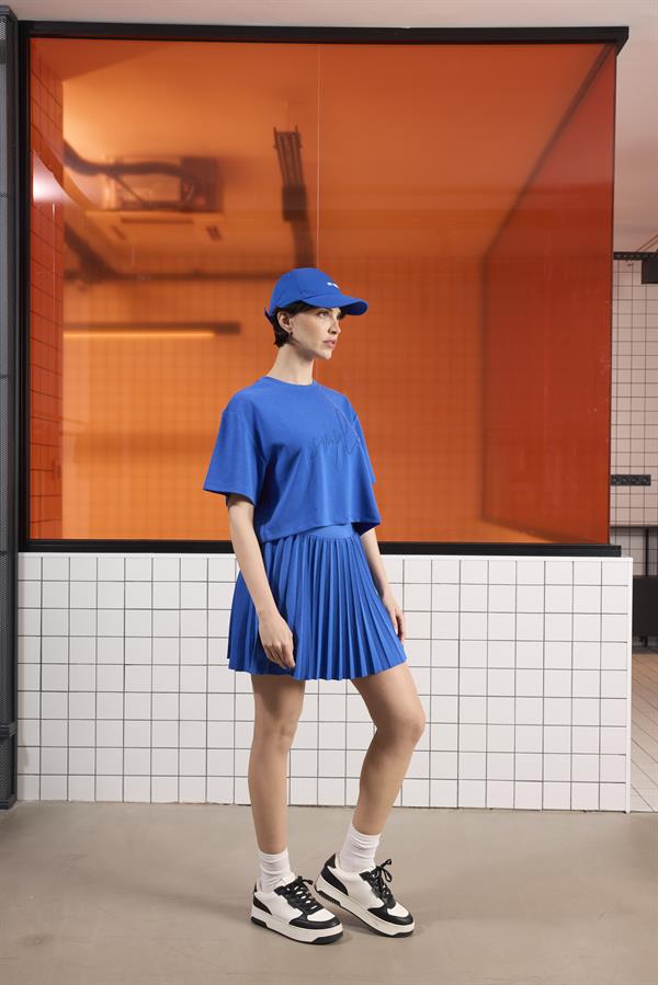 GMG Firenze-Pileli Kadın Şort Etek-Etek-4-Milagron.com