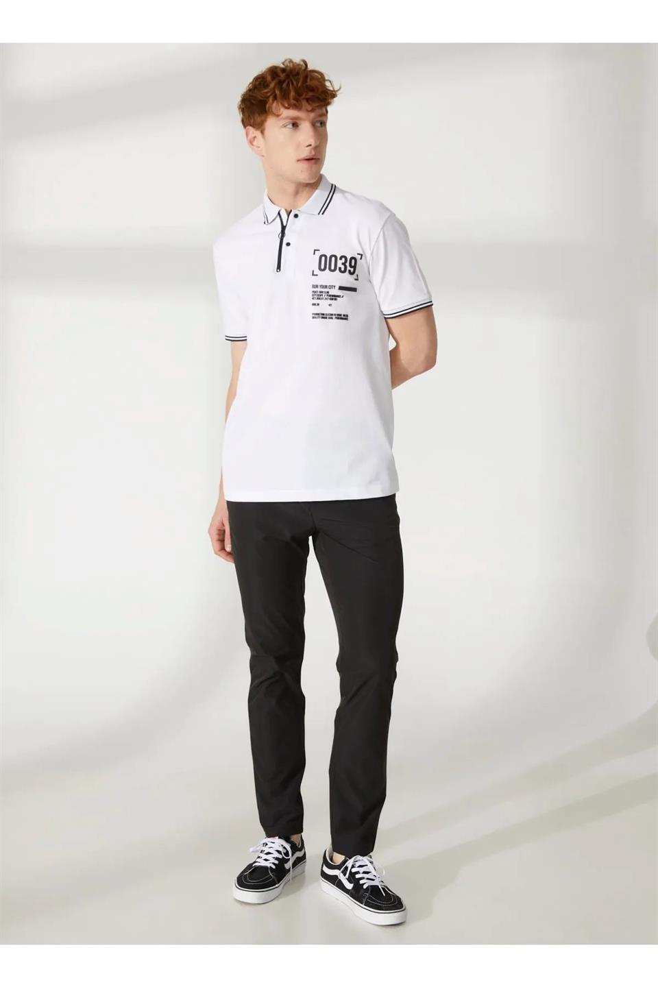 Polo Yaka %100 Pamuk Slim Fit Erkek T-Shirt - 2