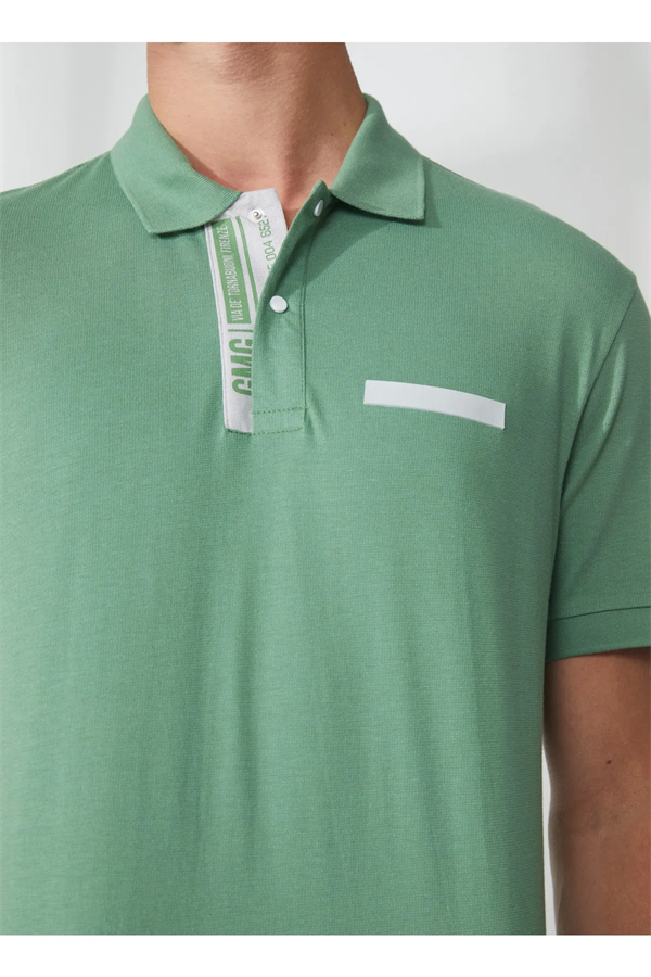 Polo Yaka %100 Pamuk Slim Fit Erkek T-Shirt