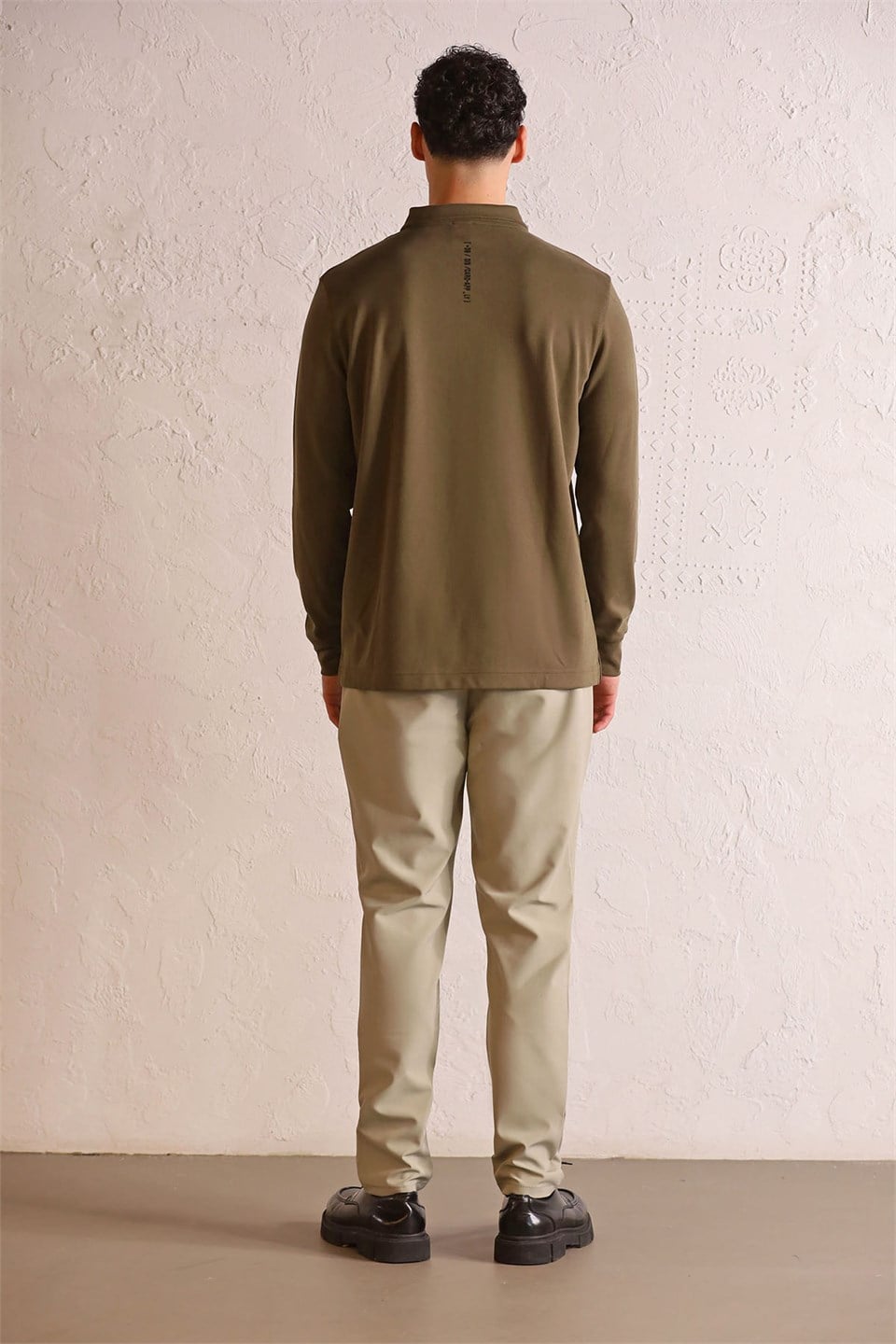 GMG Firenze-Polo Yaka Dikiş Detaylı Erkek Sweatshirt-Sweatshirts & Hoodies-3-Milagron.com