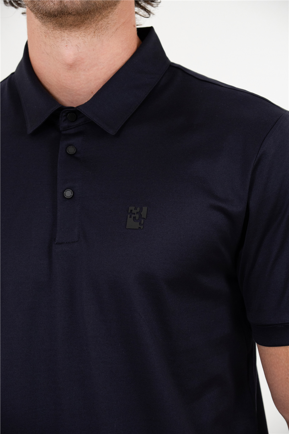 Polo Yaka Fermuarlı Basic Erkek T-Shirt