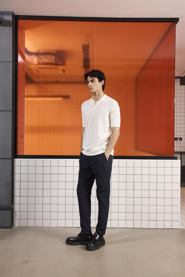 GMG Firenze-Polo Yaka Fermuarlı Slim Fit Triko Erkek Kazak-KAZAK-2-Milagron.com