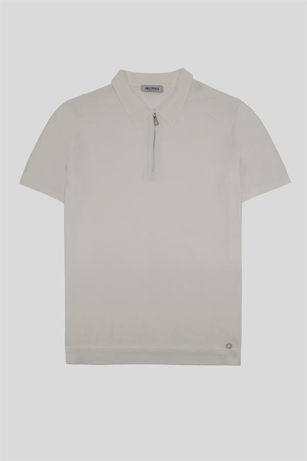 GMG Firenze-Polo Yaka Fermuarlı Slim Fit Triko Erkek Kazak-KAZAK-4-Milagron.com