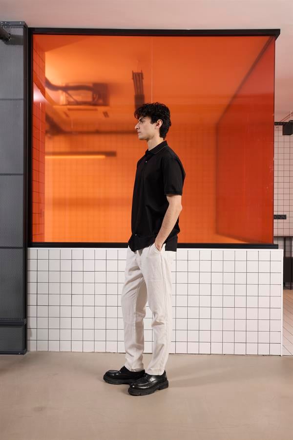 GMG Firenze-Triko Yakalı Merserize Erkek Gömlek-Gömlek-14-Milagron.com