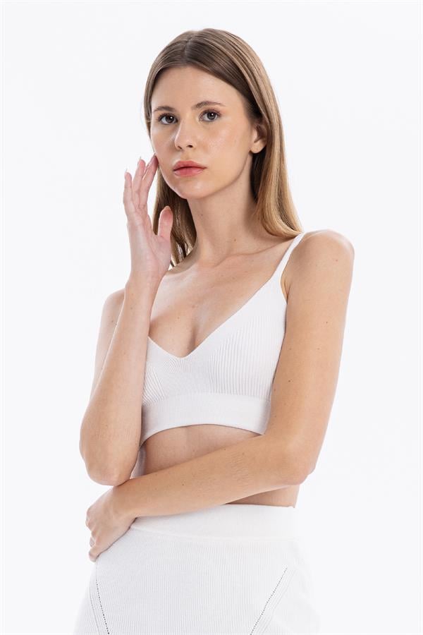 GMG Firenze-V Yaka Askılı Kadın Bra Bralet-BRA-9-Milagron.com
