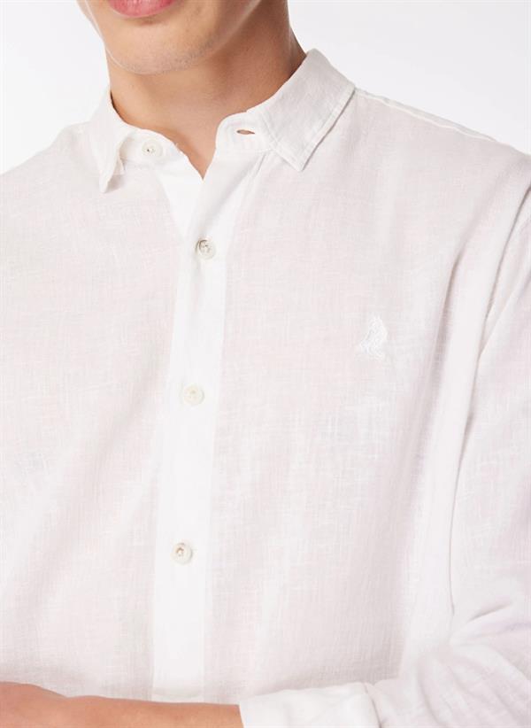 GMG Firenze-Yakası Alttan Britli Regular Fit Basic Erkek Gömlek-Summer'25-3-Milagron.com