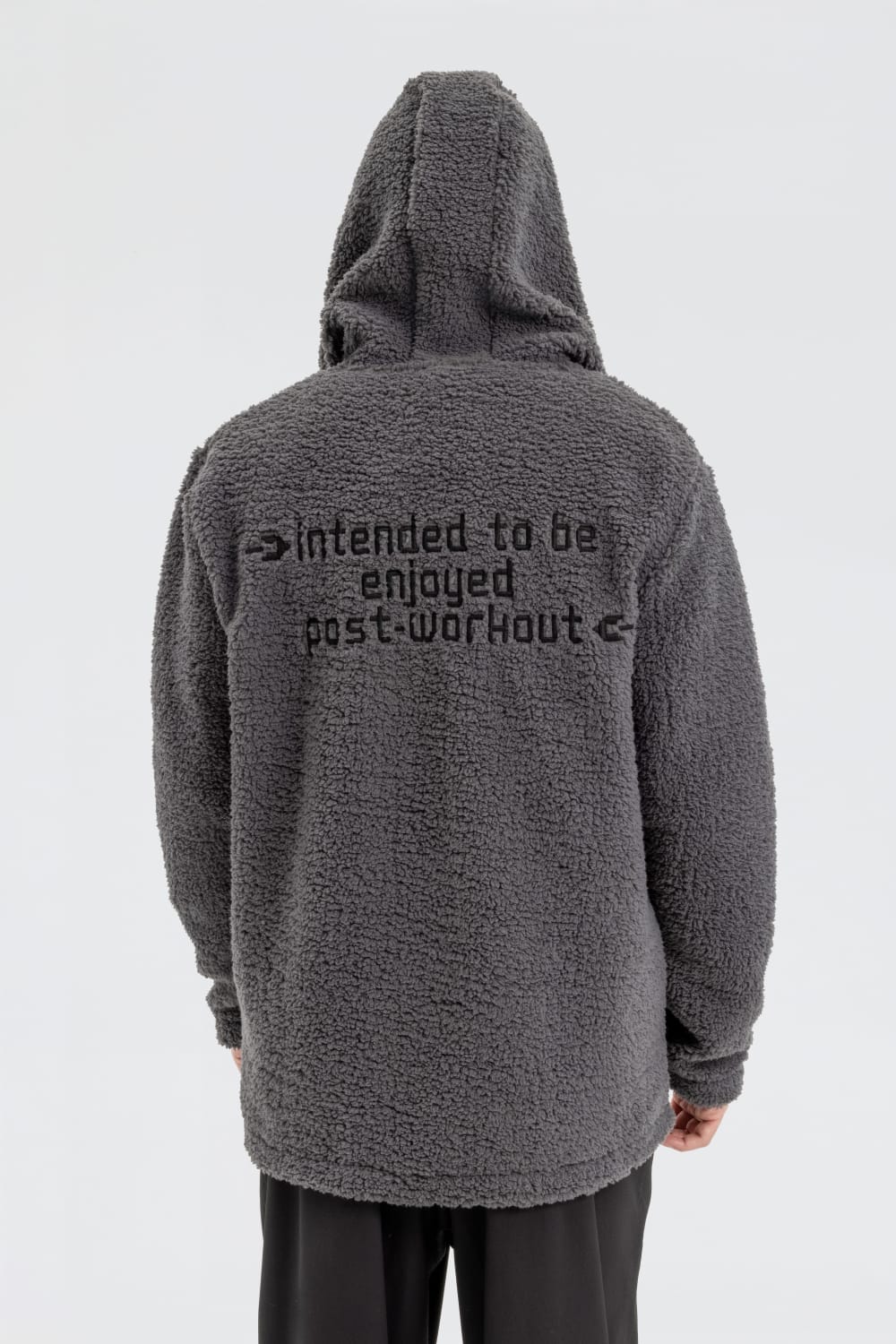 GNP İstanbul-Asphalt Borg Zip Through Sweatshirt-Sweatshirts & Hoodies-1-Milagron.com