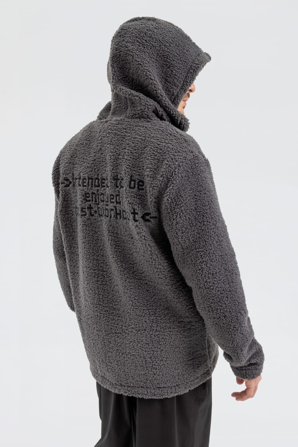GNP İstanbul-Asphalt Borg Zip Through Sweatshirt-Sweatshirts & Hoodies-3-Milagron.com
