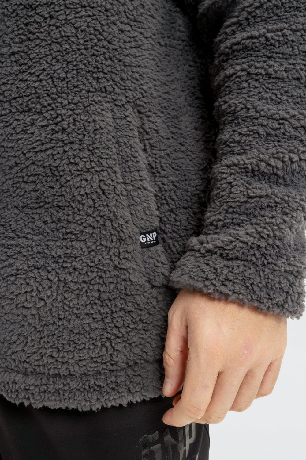 GNP İstanbul-Asphalt Borg Zip Through Sweatshirt-Sweatshirts & Hoodies-4-Milagron.com