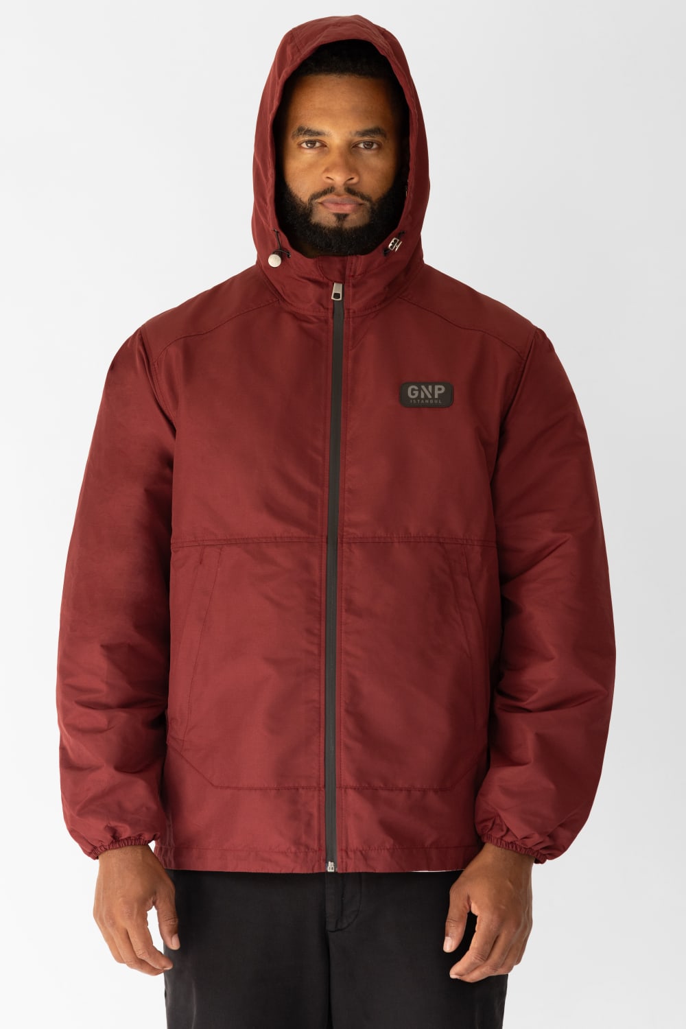 GNP İstanbul-Burgundy Waterproof Rain Jacket-Yağmurluk-1-Milagron.com