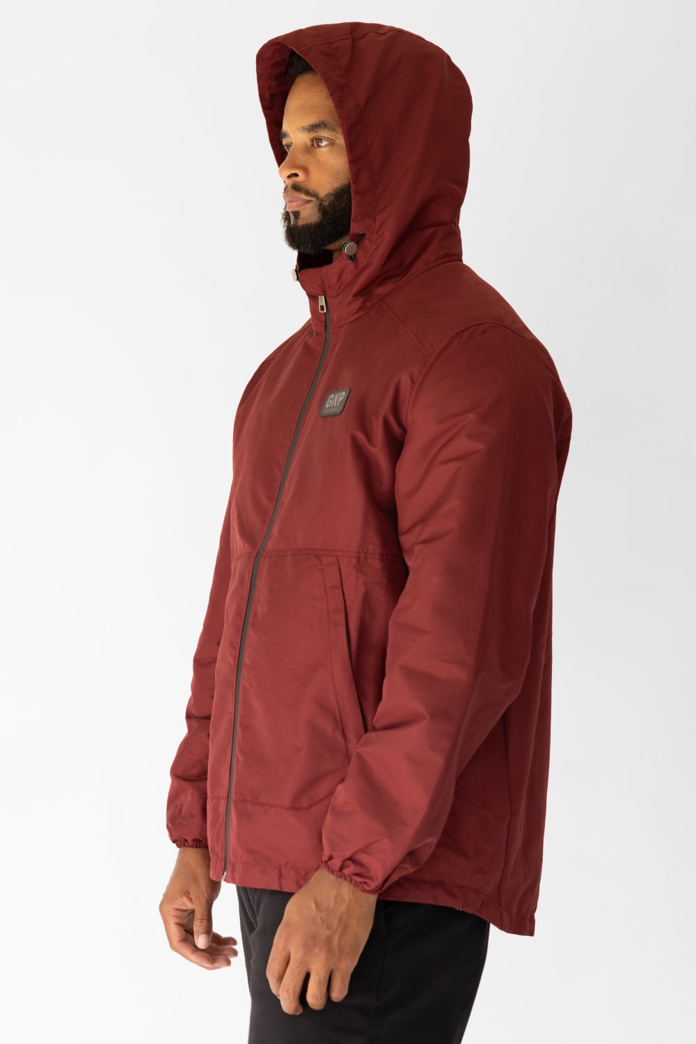 GNP İstanbul-Burgundy Waterproof Rain Jacket-Yağmurluk-3-Milagron.com