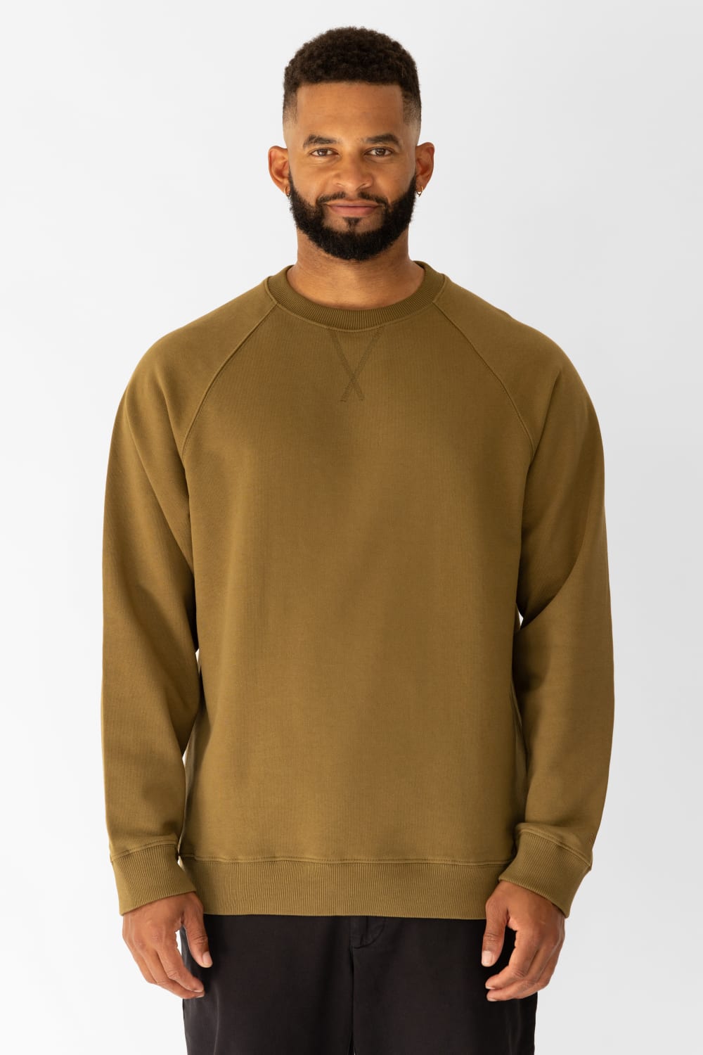 GNP İstanbul-Khaki Raglan Sweatshirt-Sweatshirts & Hoodies-1-Milagron.com