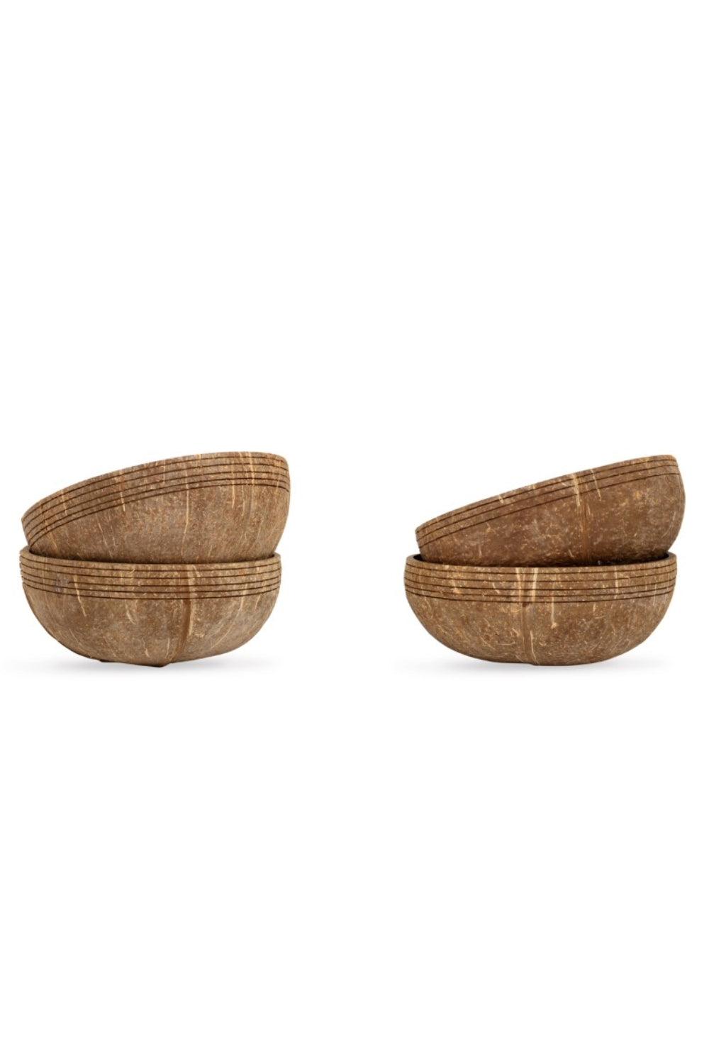 Gaia's Store-Buddha Bowl Hindistan Cevizi Kase Setİ 4'lü-Tabak & Kase-1-Milagron.com